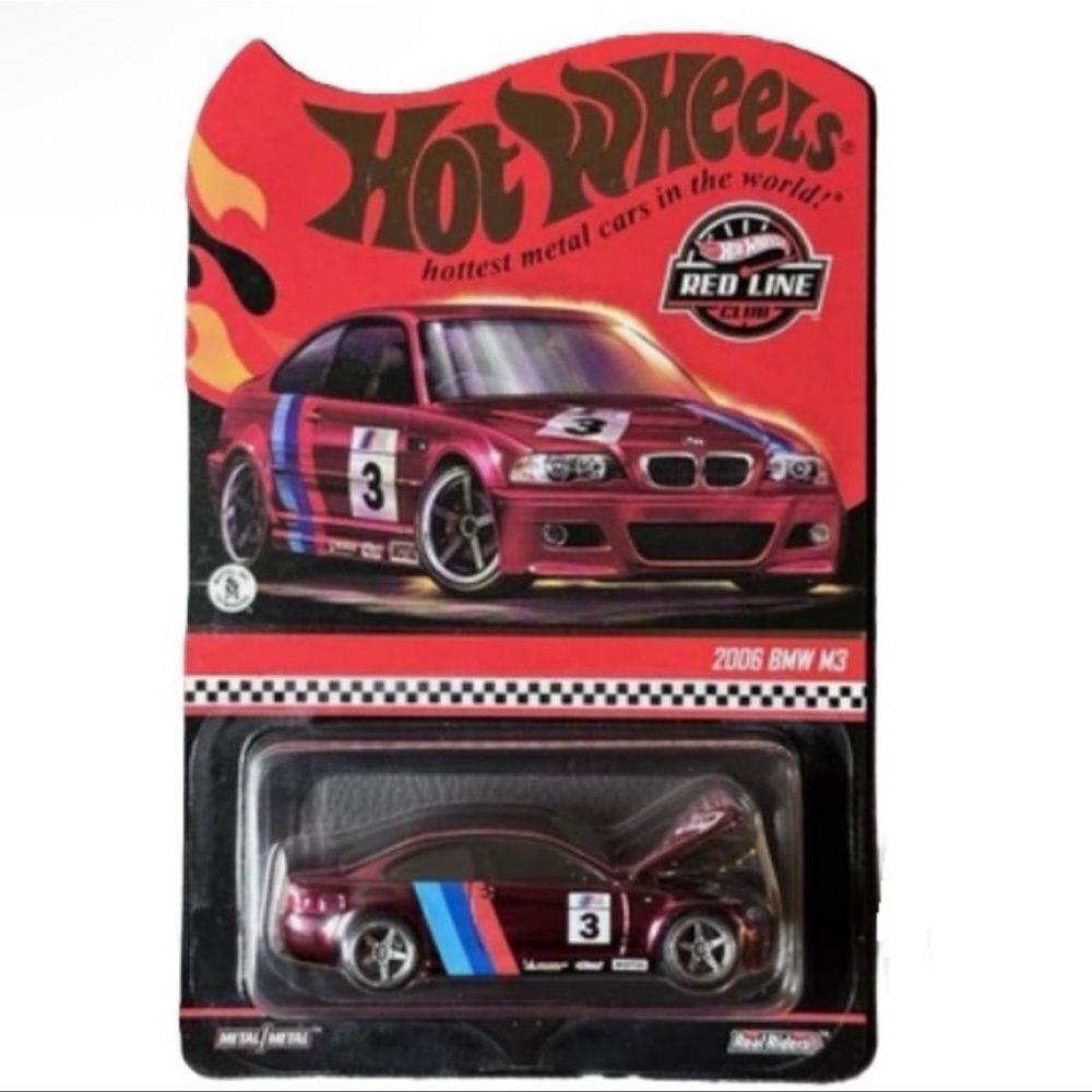 Hot Wheels RLC 2006 BMW M3 in Red. New in box!